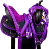 AD Saddlery Classic Western Barrel Racing Handmade Synthetic Cordura Horse Saddle Lightweight Barrel Racing Saddle Trail Tack Equestrian Horse Saddle Tack Size 10" to 18" inches SS27 (11.5) view 1