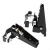 1 Pair Bike Foot Pedal, Steel Foldable Foot Step Peg for 24mm-38mm diameter Bicycle Fork (Black) view 2