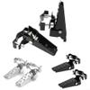 1 Pair Bike Foot Pedal, Steel Foldable Foot Step Peg for 24mm-38mm diameter Bicycle Fork (Black) view 3
