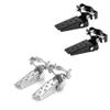 1 Pair Bike Foot Pedal, Steel Foldable Foot Step Peg for 24mm-38mm diameter Bicycle Fork (Black) view 4