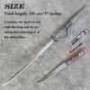57" Lady Maria Rakuyo Sword Cosplay Props Double Sword Combination Full Metal, with Display Stand view 3