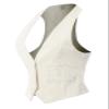 Design by Olivia Women's Racerback Pinstripe Tuxedo Suit Vest Waistcoat Stripe White/Black S view 2