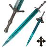 47" Ludwig Sword Full Metal Lengthen Stainless Steel Blade,Moonlight Cursed Holy Sword with Pegboard,for Diaplay,Collection,Gift,Home Decor view 1