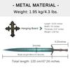 47" Ludwig Sword Full Metal Lengthen Stainless Steel Blade,Moonlight Cursed Holy Sword with Pegboard,for Diaplay,Collection,Gift,Home Decor view 2