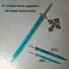 47" Ludwig Sword Full Metal Lengthen Stainless Steel Blade,Moonlight Cursed Holy Sword with Pegboard,for Diaplay,Collection,Gift,Home Decor view 3