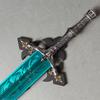 47" Ludwig Sword Full Metal Lengthen Stainless Steel Blade,Moonlight Cursed Holy Sword with Pegboard,for Diaplay,Collection,Gift,Home Decor view 4