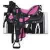 AD Saddlery Classic Western Barrel Racing Handmade Synthetic Cordura Horse Saddle Lightweight Barrel Racing Saddle Trail Tack Equestrian Horse Saddle Tack Size 10" to 18" inches SS53 (10.5) view 1