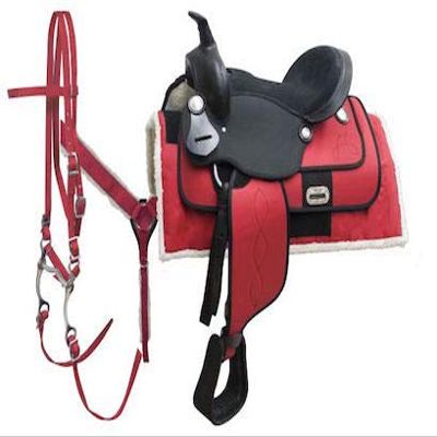 AD Saddlery Classic Western Barrel Racing Handmade Synthetic Cordura Horse Saddle Lightweight Barrel Racing Saddle Trail Tack Equestrian Horse Saddle Tack Size 10" to 18" inches SS46 (17)