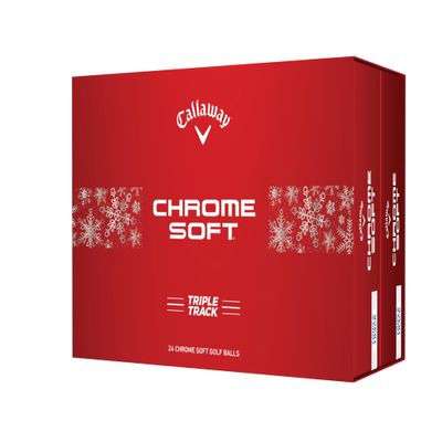 Callaway Golf Chrome Soft Golf Balls (Triple Track, 2 Dozen (White)