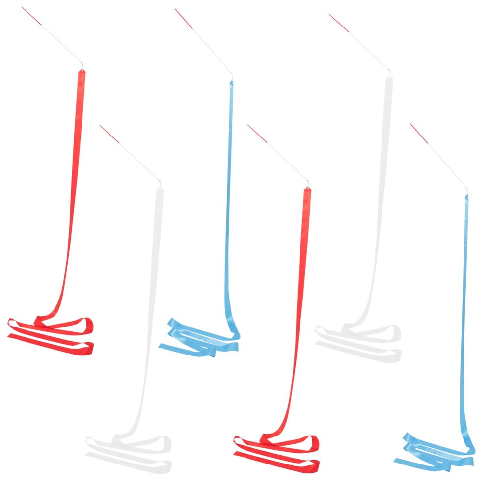 Toddmomy 6pcs Artistic Gymnastics Ribbons for Dance Flowing Streamers for Training Parties and Includes and Ribbons