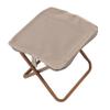 BRIGHTFUFU Portable Folding Stool Lightweight Camp Chair Height Oxford for Camping Fishing Hiking Gardening and Beach Picnics Stylish Khaki Zipper Bag Included view 1