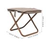 BRIGHTFUFU Portable Folding Stool Lightweight Camp Chair Height Oxford for Camping Fishing Hiking Gardening and Beach Picnics Stylish Khaki Zipper Bag Included view 3