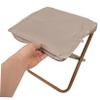 BRIGHTFUFU Portable Folding Stool Lightweight Camp Chair Height Oxford for Camping Fishing Hiking Gardening and Beach Picnics Stylish Khaki Zipper Bag Included view 4