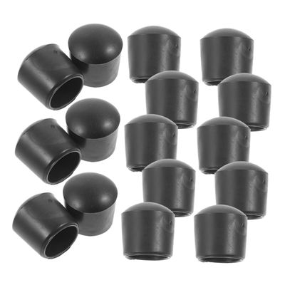 BCOATH 16pcs Foosball Safety End Caps PVC Foosball Machine Rod Caps Replacement Parts for Table Football