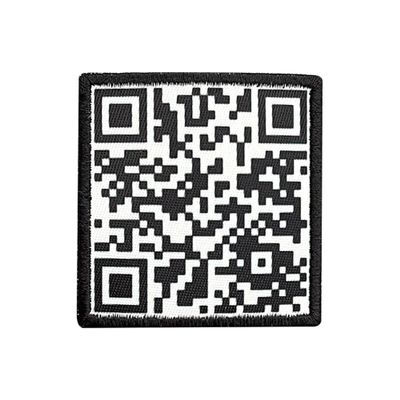 Rick Roll QR Code Morale Patch  Funny PVC Tactical Patch for Military Gear, Backpack, Hat, Dog Harness | Hook & Loop Molle Patch  Perfect for Tactical Vest, Chest Pack, and Army Accessories