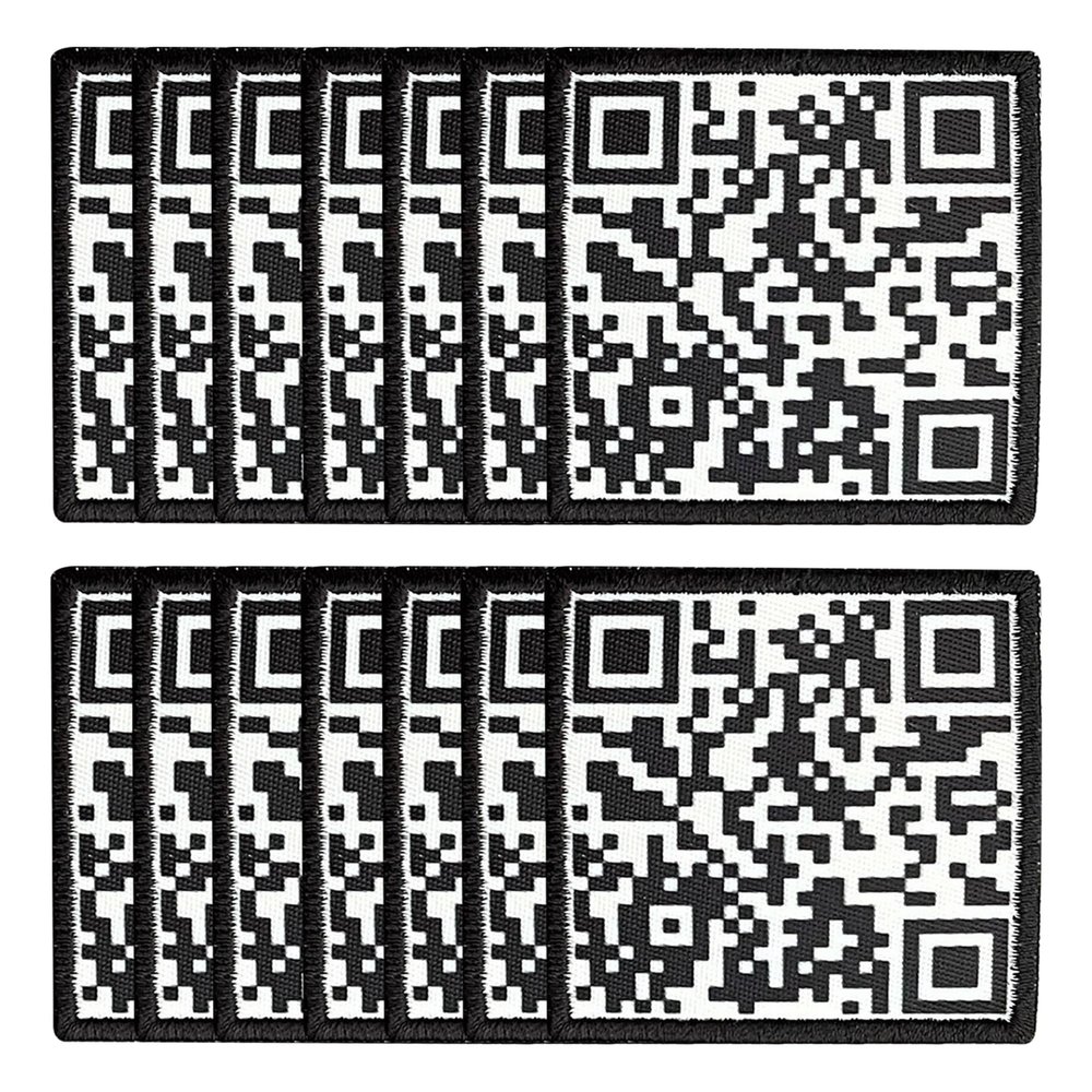 Rick Roll Scan Me QR Code Patch  Funny PVC Morale Patch for Tactical Backpack, Cap, Dog Harness | Military Hook & Loop Patch for Tactical Gear, Army Vest, and Molle Accessories