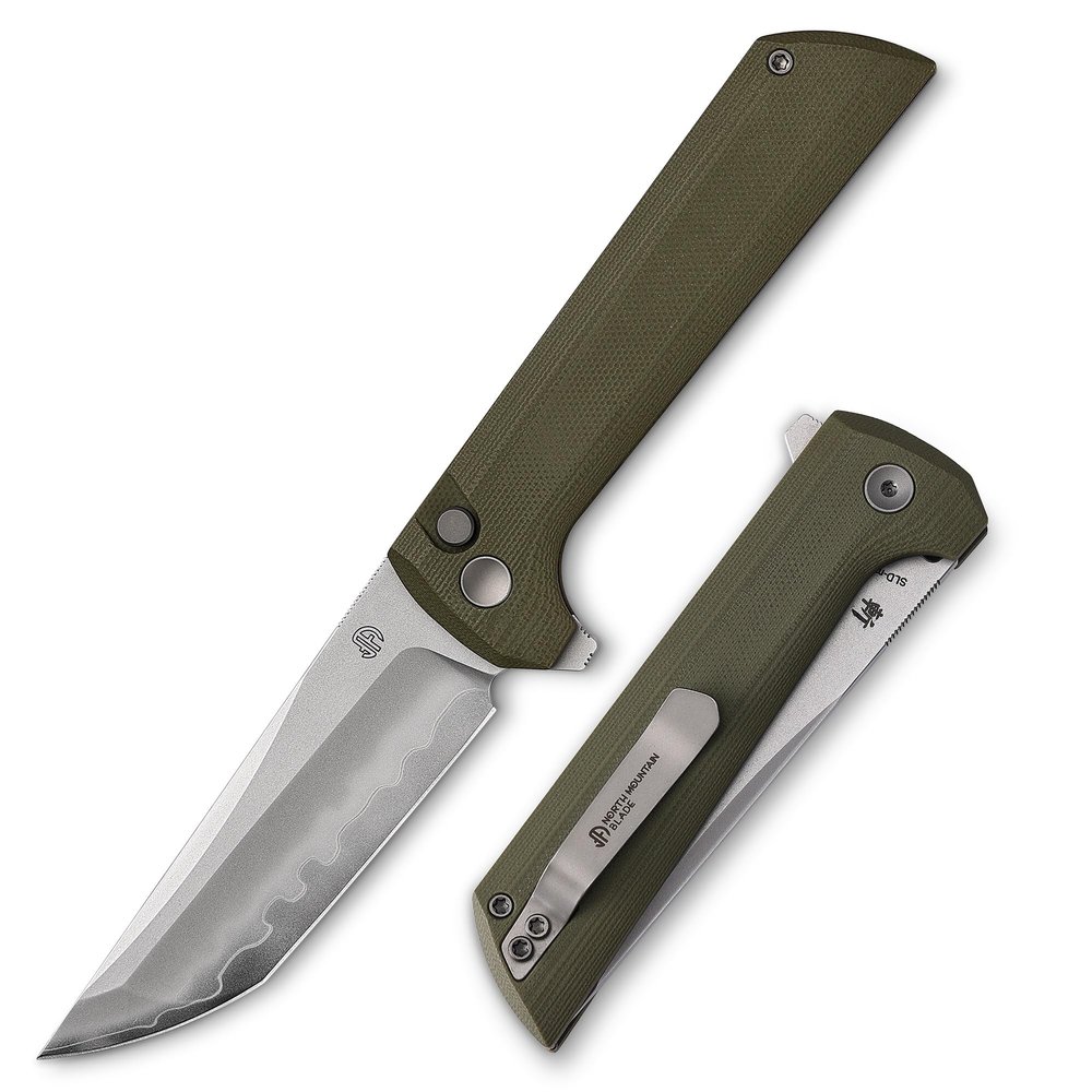 North Mountain Blade Chop 2 Green G10 real SLD-Magic SAN MAI Tanto