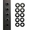 MAGNETRY CO Black Squat Rack Magnetic Position Markers - Power Cage Reminder Labels for J-Cup and Spotter Arms with 1" Holes - Ideal Gym Accessories for Bench Press & Squat Perfection view 1