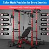 MAGNETRY CO Black Squat Rack Magnetic Position Markers - Power Cage Reminder Labels for J-Cup and Spotter Arms with 1" Holes - Ideal Gym Accessories for Bench Press & Squat Perfection view 2