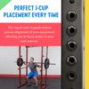 MAGNETRY CO Black Squat Rack Magnetic Position Markers - Power Cage Reminder Labels for J-Cup and Spotter Arms with 1" Holes - Ideal Gym Accessories for Bench Press & Squat Perfection view 3