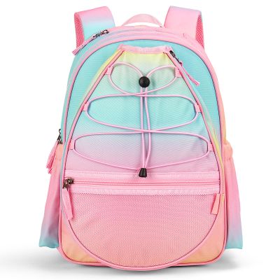 Choco Mocha Kids Tennis Bag for Girls Kids Tennis Backpack Youth & Junior Tennis Bag 16 Inch, Pink Candy