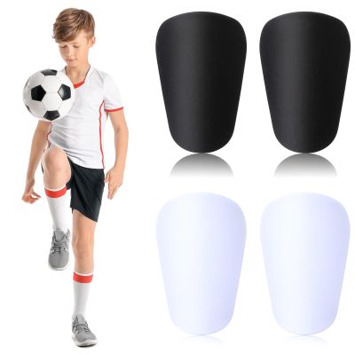 AOZUO 2 Pairs Mini Soccer Shin Guards, 3.9x2.5in Small Shin Pads Tiny Protective Shin Pads Miniature Shin Guards Protective Equipment for Youths and Adults