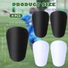 AOZUO 2 Pairs Mini Soccer Shin Guards, 3.9x2.5in Small Shin Pads Tiny Protective Shin Pads Miniature Shin Guards Protective Equipment for Youths and Adults view 2