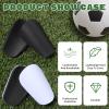 AOZUO 2 Pairs Mini Soccer Shin Guards, 3.9x2.5in Small Shin Pads Tiny Protective Shin Pads Miniature Shin Guards Protective Equipment for Youths and Adults view 3