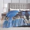 WZYWHJ Blankets 40"x30" - Lightweight, Durable, and Compact Anti-Wrinkle Blanket for Bed, Sofa, Camping, Cinema, and Travel Snow Leopard Pattern view 3