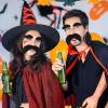 Black Mustache and Eyebrows, Novelty Cosplay Costume Accessories, Reusable Stick-on Fake Beard Mustaches Bushy Eyebrows for Dressup Day Halloween Party Favors Men Women view 4