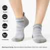 CS CELERSPORT 6 Pack Men's Running Ankle Socks with Cushion, Low Cut Athletic Sport Tab Socks, Grey + Green, Shoe Size: 9-12 view 3