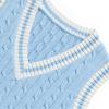 Hyipels Women's Sweater Vest,Y2K Sleeveless Pattern Preppy Style Knitted Crop Tank Top for Girl view 3