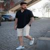 COOFANDY Men's Summer Beach Shorts Stretch Waistband Big and Tall Shorts with Pockets Light Khaki view 3