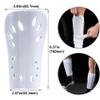 ANCIRS 2pcs Soccer Shin Guards for Kids, Breathable Shin Guard Sleeves for Boy & Girl Football Games, EVA Cushion Calf Protective Gear for Young Boys and Girls- White view 2