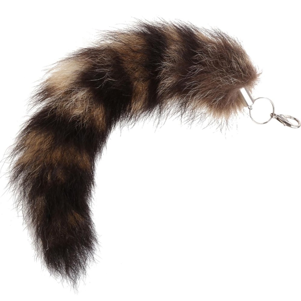 Zaagot for Key Ring Raccoon Coat Tails Chain Keychain Keyring Gift New