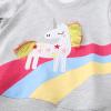 Girls Sweaters Size 6 Unicorn Sweatshirt Kids Rainbow Long Sleeve Shirt. view 4