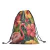 Giwawa Colorful Gymnastic Grip Bag for Flamingo Lover Summer Flowers Drawstring Bag Adjustable view 2