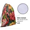 Giwawa Colorful Gymnastic Grip Bag for Flamingo Lover Summer Flowers Drawstring Bag Adjustable view 4