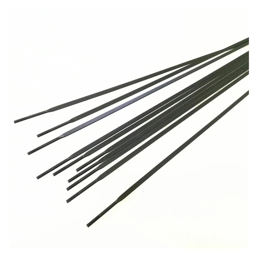 USYUHAIJUN 20pcs/lot Pillar 1432 Bike Spoke Diameter 2.0mm FG 1.4 Flat Straight Pull 3.2mm Wide Blade Steel Black 166-305mm(295mm)