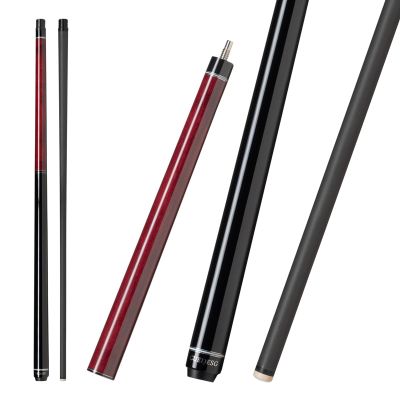 CUEDESG Carbon Fiber Break Cue Pool Stick,3 Piece Breaking Cue Stick,Low Deflection Jump Break Cue,13mm Pro Tip with PU Bag(21oz_Red)