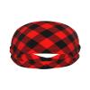 Christmas Checkered Plaid Headbands Non Slip Sweatband Fashion Hair Bands for Tennis,Basketball,Running,Gym,Working Out view 2