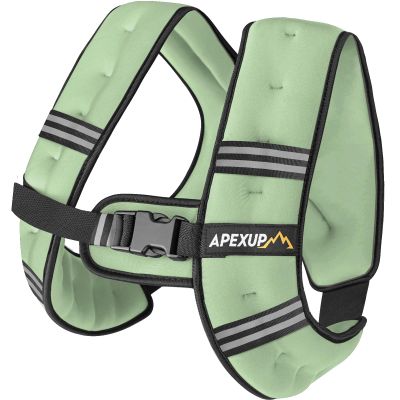 APEXUP 5lbs Weighted Vest Men Women, Weight Vest for Women Workout Equipment for Strength Training Running (Mint)
