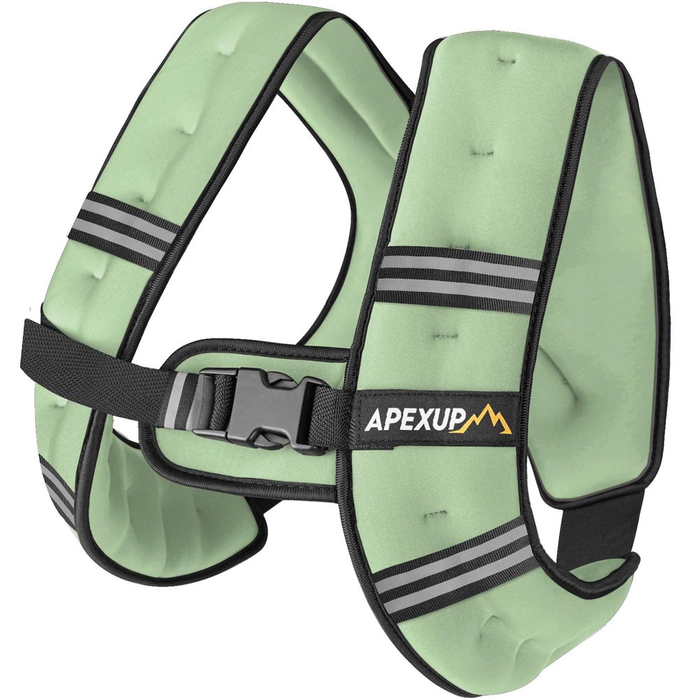 APEXUP 5lbs Weighted Vest Men Women, Weight Vest for Women Workout Equipment for Strength Training Running (Mint)