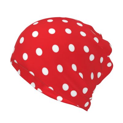 GDUUASB Cute Polka Dots Multifunction Beanie Hat for Men and Women Winter Warm Hats Soft Stretch Knit Slouchy Skull Cap