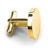 Cufflink Classic Wedding Business Shirt Cuff Link Silver Gold Black Gift for Groom Husband Father-gold view 1