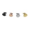 Cufflink Classic Wedding Business Shirt Cuff Link Silver Gold Black Gift for Groom Husband Father-gold view 3