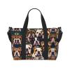 cute english bulldog print Travel Duffel Bag,workout duffel bag, overnight shoulder Bag,Weekender Bag for Women Men view 1