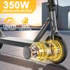 Qlaway 8.5" Aluminum Alloy Frame E Scooter for Adults 19 MPH Sport Escooter 350W Motor, Electric Scooter Up to 22 Miles Range, Bearing 265 LBS/APP Control-Gray view 3