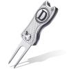 Sonwyoung Golf Divot Repair Tool with Letter Custom Monogrammed Initial Ball Marker Divot Tool New Year Golf Gifts Foldable Metal with Magnetic Putt Alignment for Men Father Golfer(Silver,Letter D) view 1