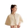 XGOPTS Women Elderly Shoulder Shawl Cape Thick Soft Fleece Padded Shoulder Warmer Wrap Adaptive Easy-Dress Bed Jacket Cape view 1
